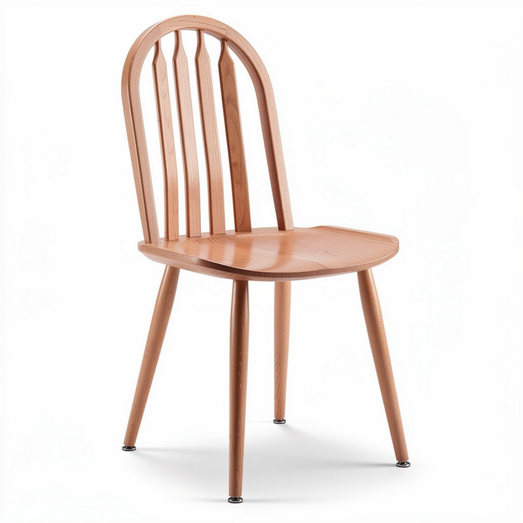 Wooden dining chair for home use natural finish 40 x 45 x 85cm