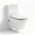 Wall-mounted toilet with soft-close seat and ergonomic design white color 70 x 36 x 40cm